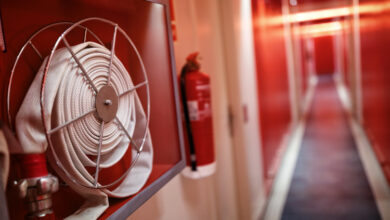 How do call center companies protect themselves from fires?