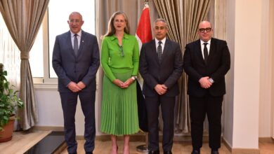 خلال لقاء قيادات الاتحاد العالمي للتوظيف ووزير العمل حسن شحاتة