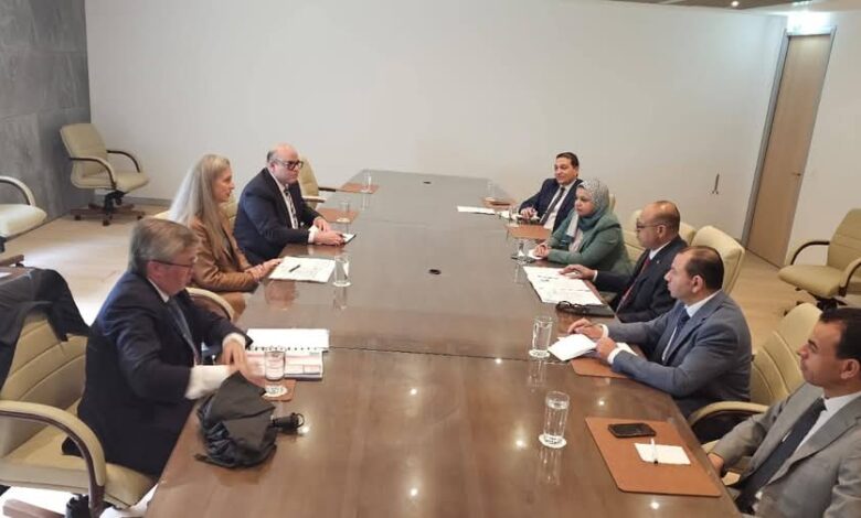 جانب من الاجتماع على هامش مؤتمر العمل الدولي بجنيف