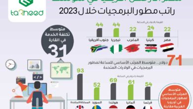 مصر الأرخص أفريقيًا في متوسط راتب مطور البرمجيات خلال 2023.. جراف