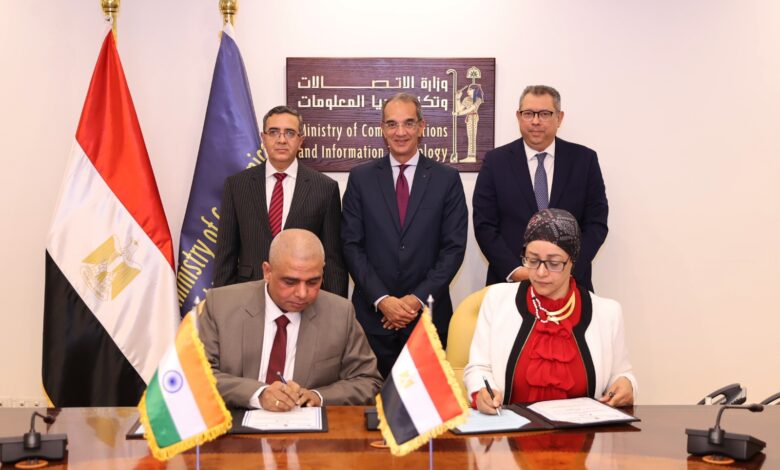 تعاون مصري هندي بمجال بناء القدرات الرقمية